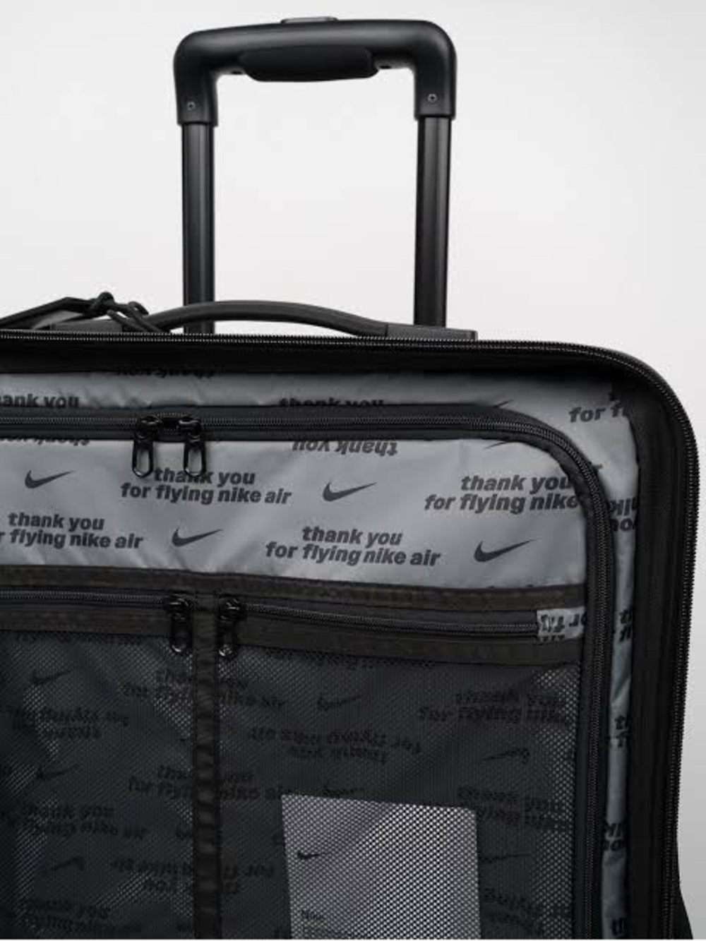 New Nike Air Force 1 29” Large Hardshell Checked Luggage Suitcase Black $360 - Picture 14 of 15